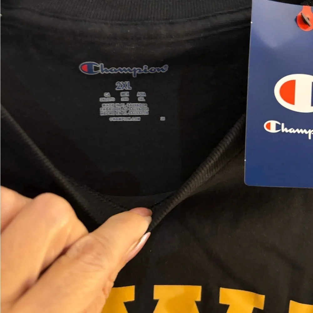 Champion Iowa Hawkeyes Baseball Black T-Shirt Sz 2XL - Picture 3 of 5